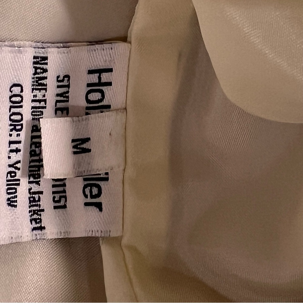 Holzweiler Flora Creamy Yellow Leather Jacket Sz-M - Picture 11 of 12